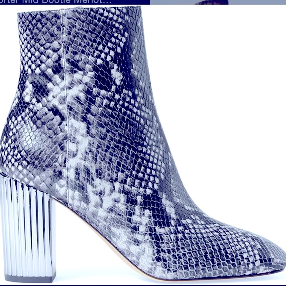 Michael Kors Porter Snake-Embossed Leather Boots